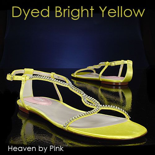 Yellow Bridal Sandals