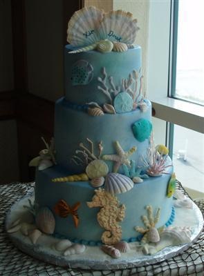 5 Ideas for the Perfect Beach Themed Wedding Cake
