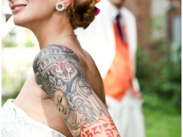 How to Cover Up Tattoos for Your Wedding Day