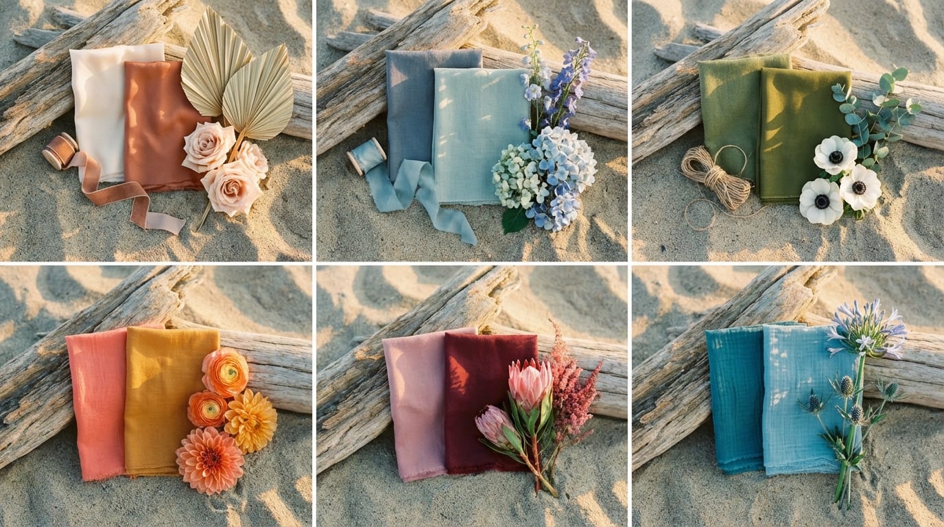 Beach Wedding Color Schemes That Actually Work (2026 Guide)