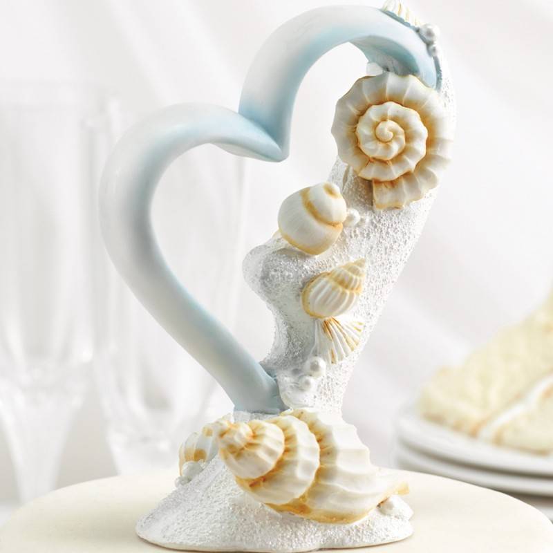 7 Clever Adorable and Hilarious Beach Wedding Cake Toppers Beach Bride
