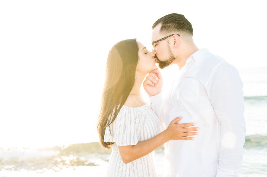 Romantic Oceanside Engagement Session