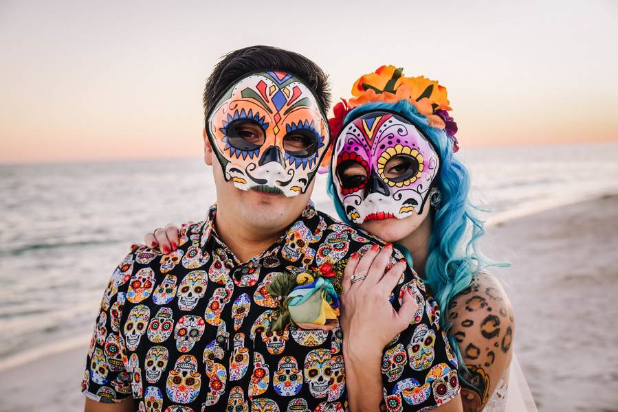 Unique Day of the Dead Wedding