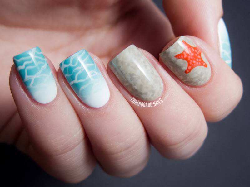 10 Beautiful Beach Wedding Nail Art Ideas