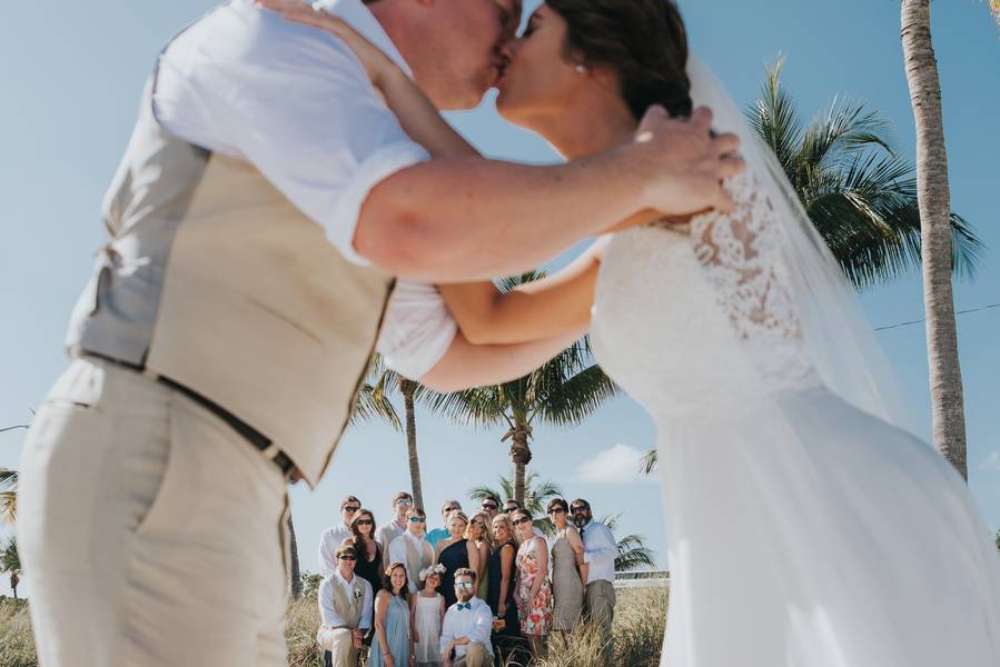 Key West Beach Wedding on Smathers Beach, Couples photos around Key West and a Sunset Sail Reception on Appledore V.