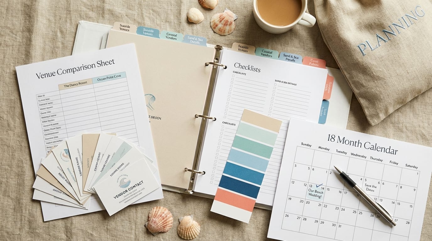 Beach Wedding Planning Checklist: 18 Months to Wedding Day
