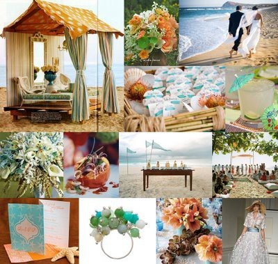 Most Beautiful Beach Wedding Color Schemes