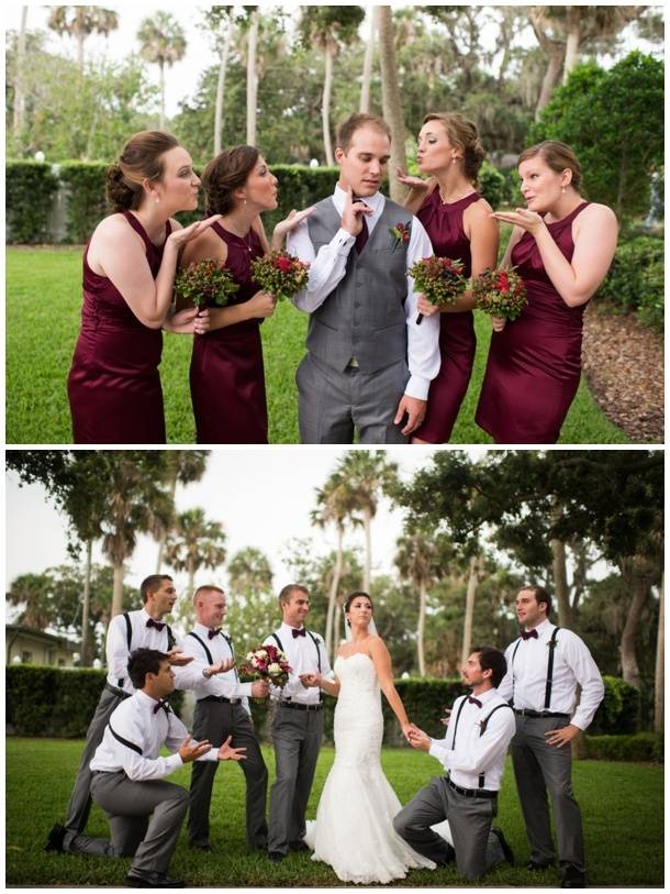 Cute Bridesmaids and Groomsmen Photo