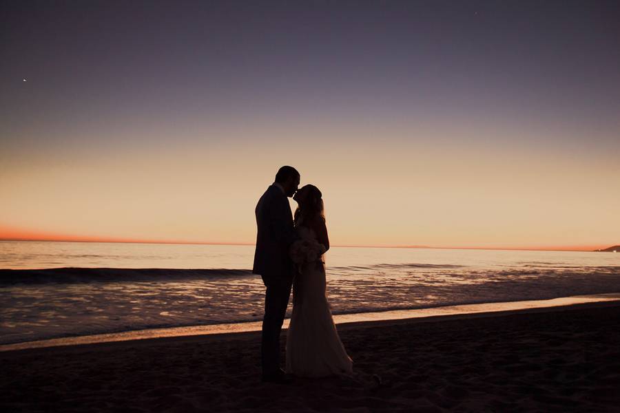 Simple Malibu Beach Wedding
