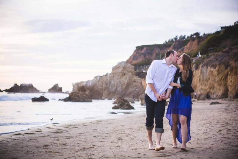 El Matador Beach & Placerita Canyon Engagement Shoot