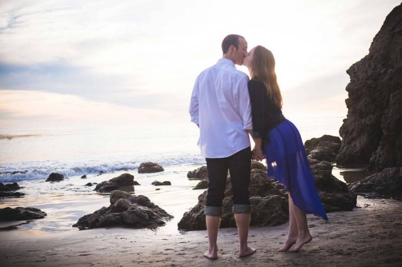 El Matador Beach & Placerita Canyon Engagement Shoot