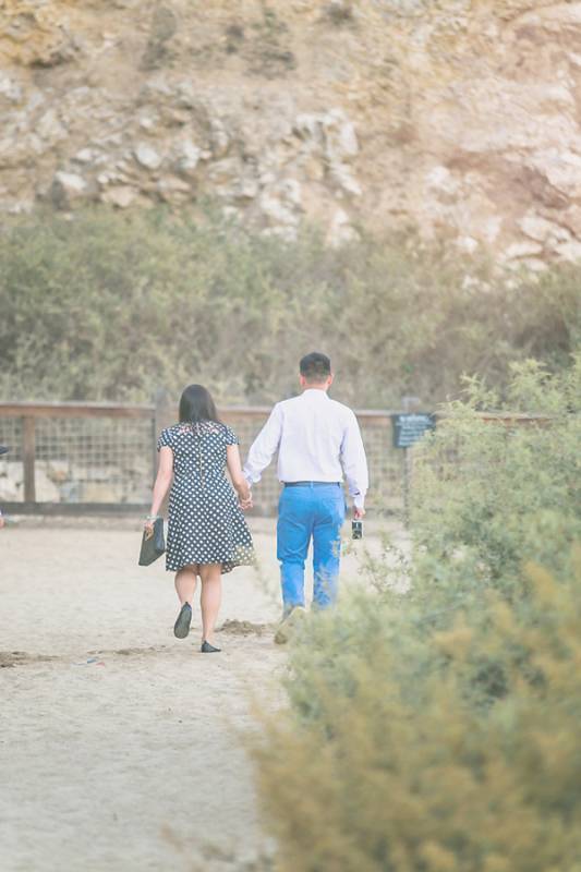 Sweet Proposal over Rock Formations