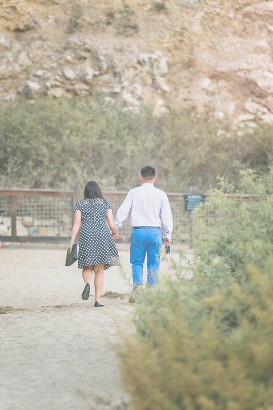 Sweet Proposal over Rock Formations