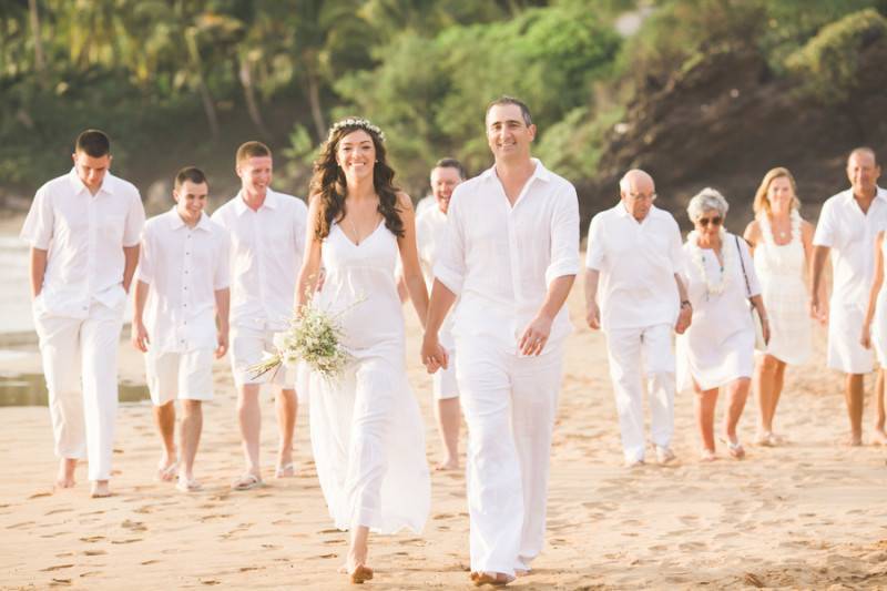 An All White Beach Affair