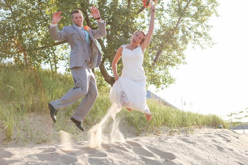 Quirky Coral Wedding