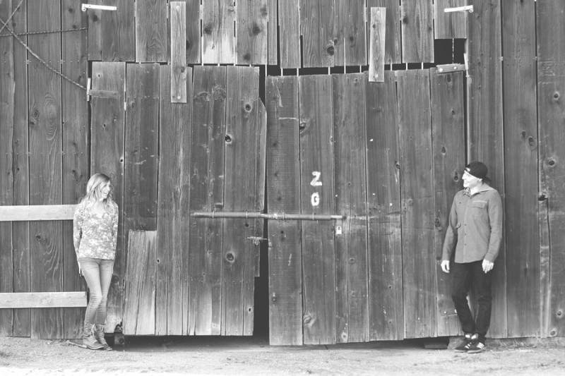 Beach and Barn Engagement