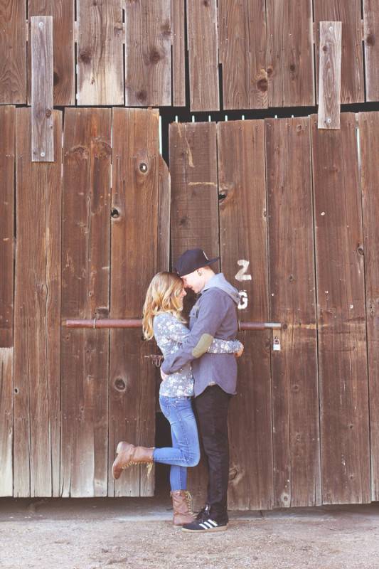 Beach and Barn Engagement