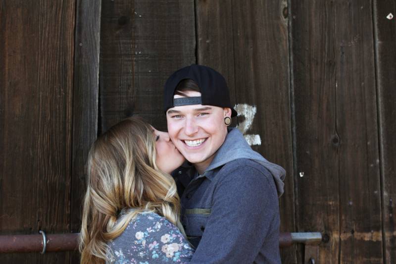 Beach and Barn Engagement