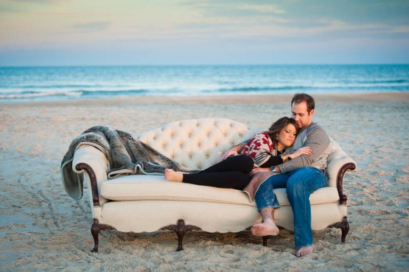 Cuddling By The Beach