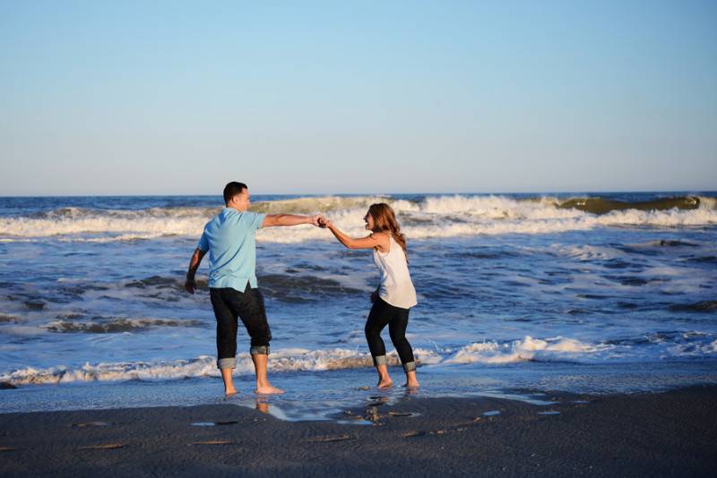 Having Fun At The Seaside