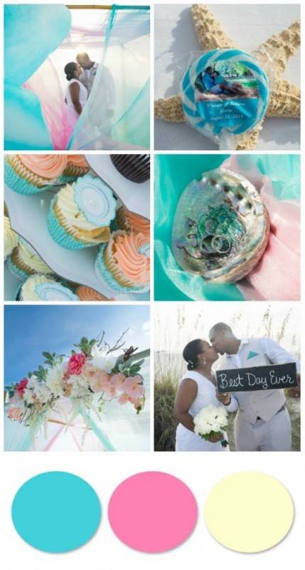 Vibrant and Romantic | Turquoise and Pink