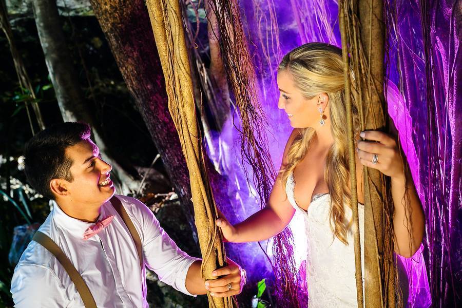 Cenote and Beach Trash the Dress