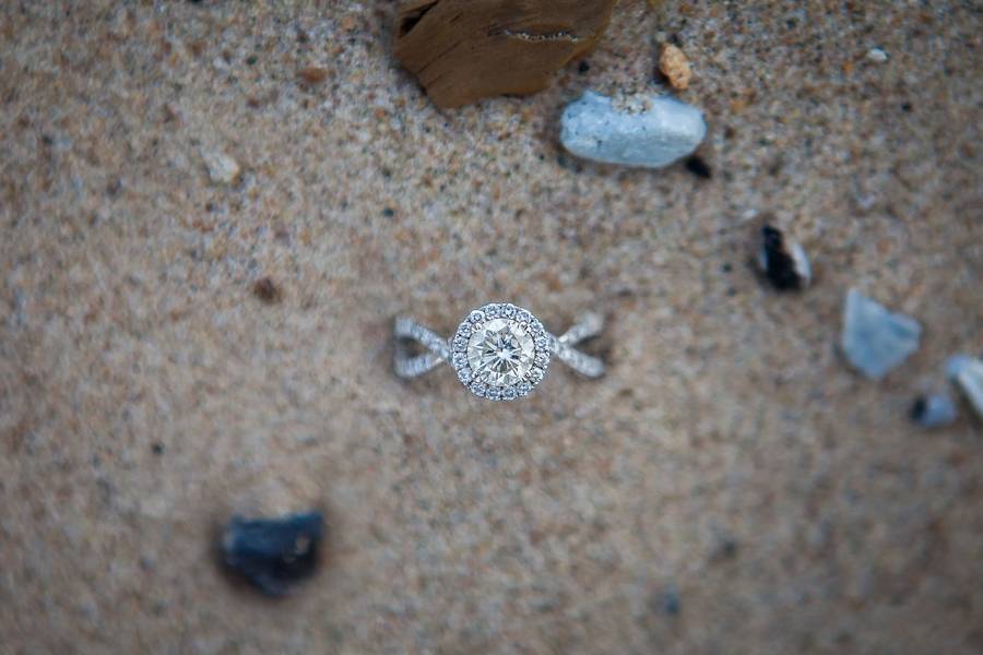 Beach Lighthouse Engagement Session