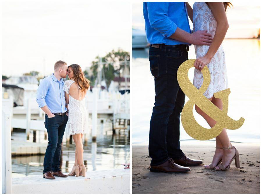 Beach Lighthouse Engagement Session