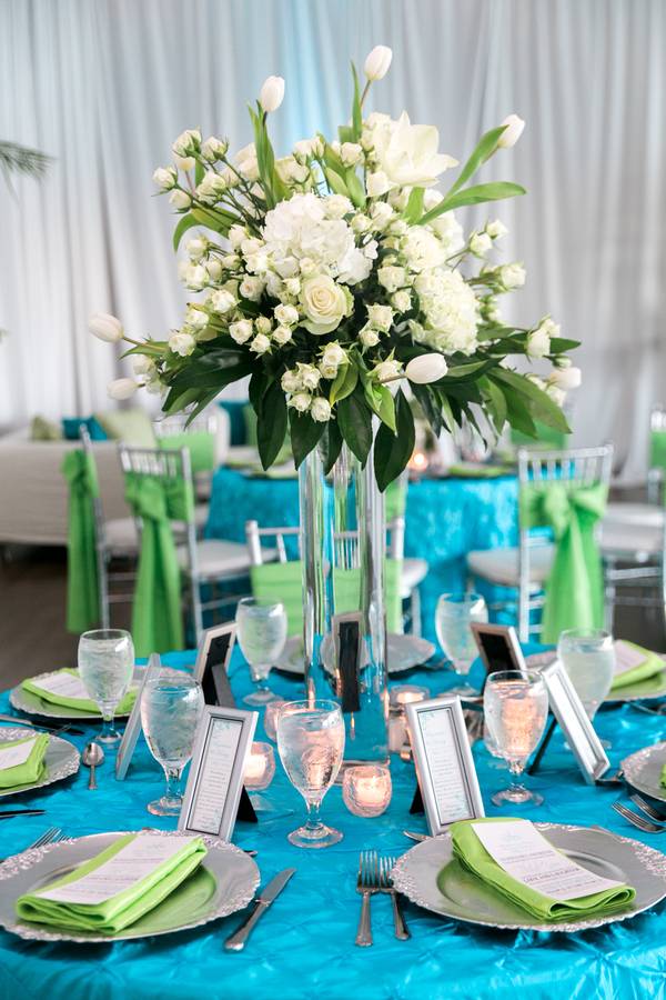 Enchanting Blue and Green Beach Wedding