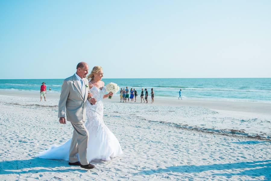 Enchanting Blue and Green Beach Wedding