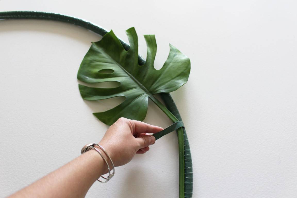 DIY Tropical Wreath Tutorial