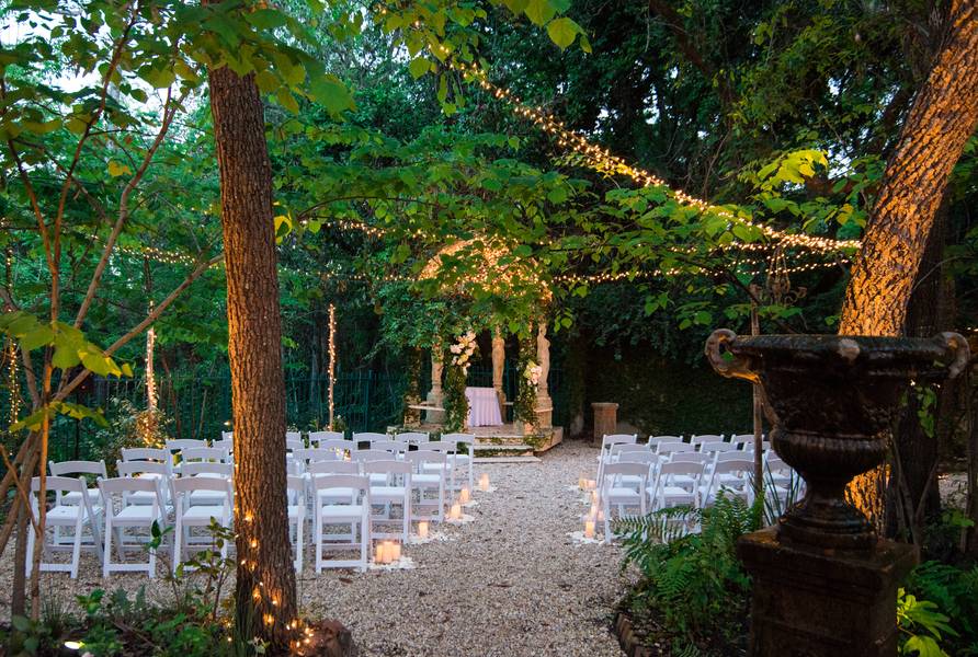 Nighttime Garden Wedding