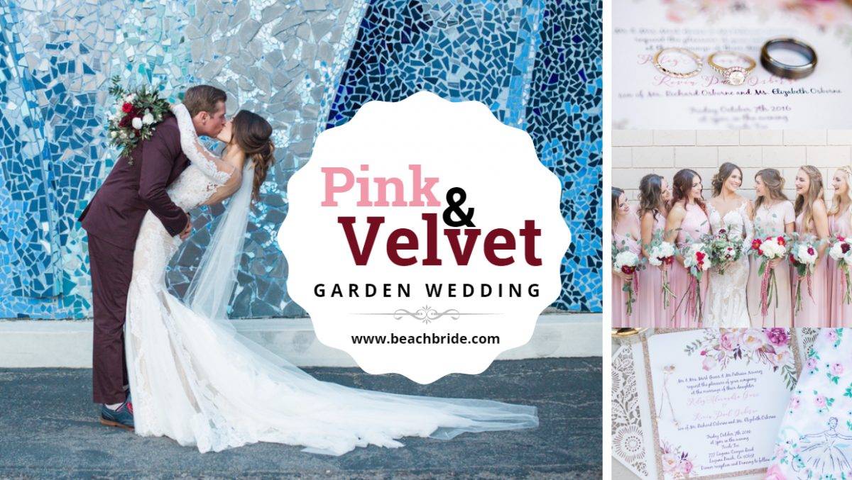 Pink And Velvet Garden Wedding