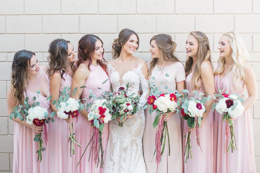 Pink And Velvet Garden Wedding