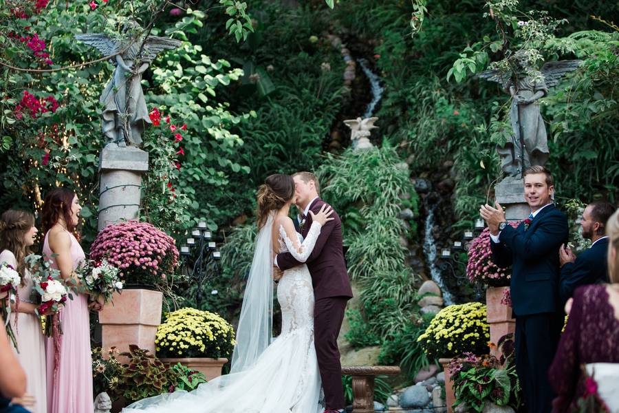 Pink And Velvet Garden Wedding