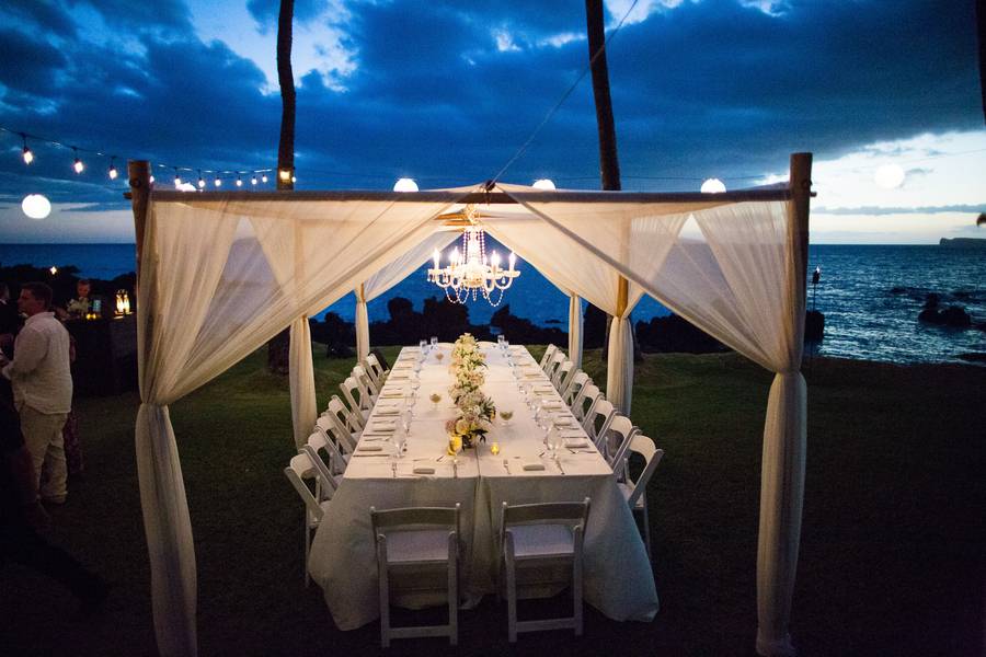 Beatiful White Orchid Beach House Wedding