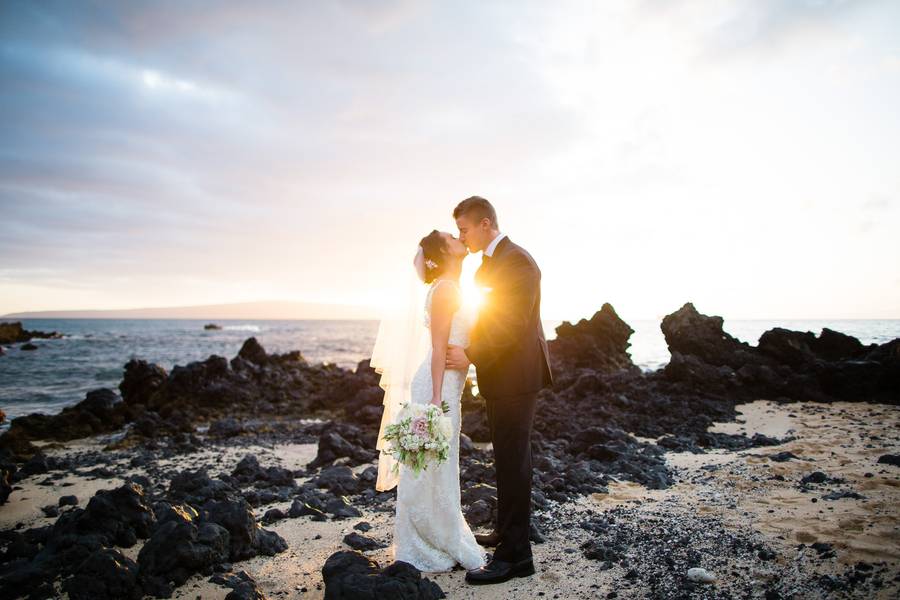 Beatiful White Orchid Beach House Wedding