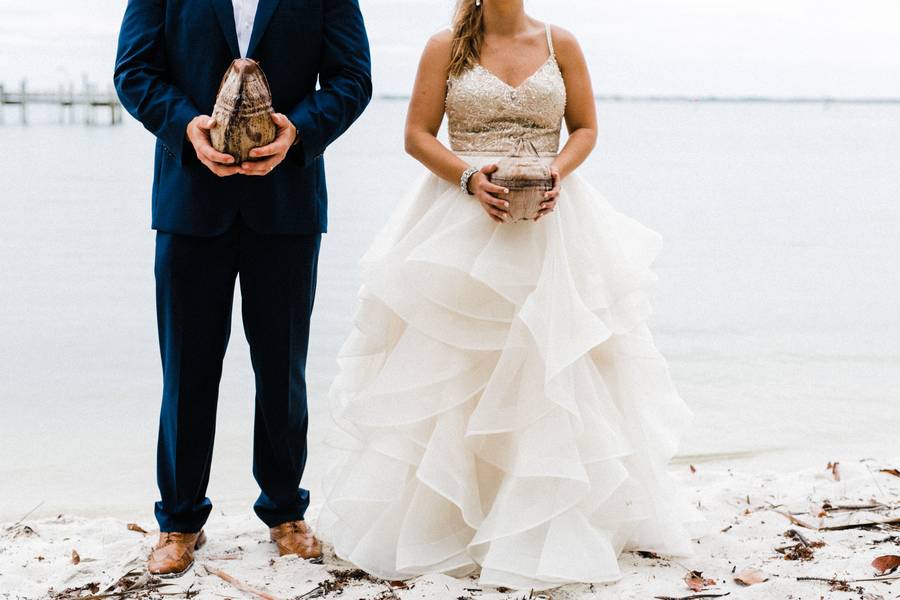 Tropical Beach Cottage Wedding