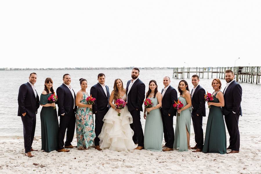 Tropical Beach Cottage Wedding