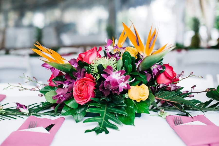 Tropical Beach Cottage Wedding