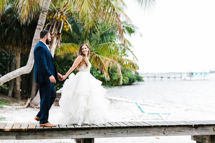 Tropical Beach Cottage Wedding