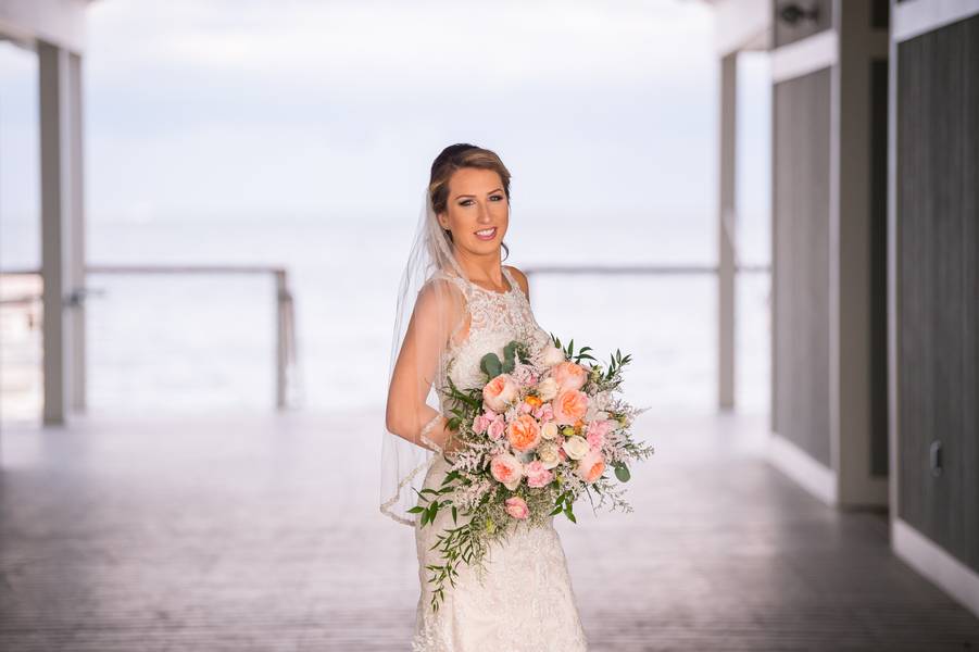 Colorful Connecticut Beach Wedding