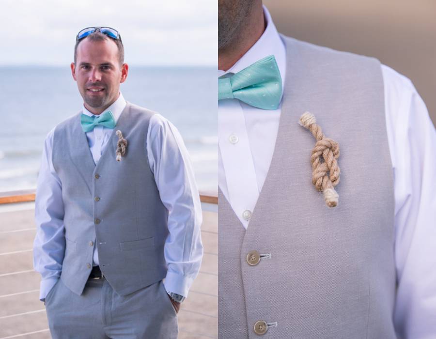 Colorful Connecticut Beach Wedding