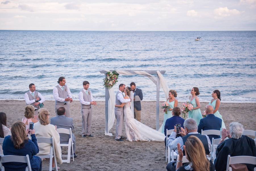 Colorful Connecticut Beach Wedding