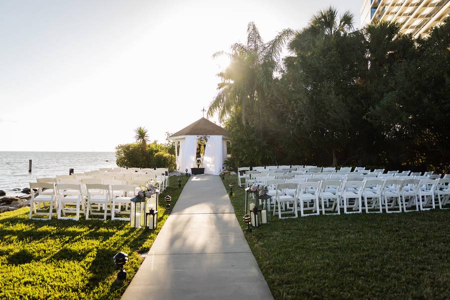 Sunset Over the Waters   Chic and Vintage Wedding