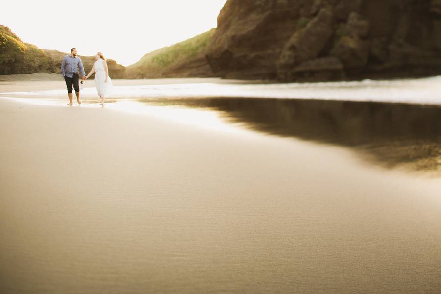 Beach Golden Hour Engagement Styled Shoot