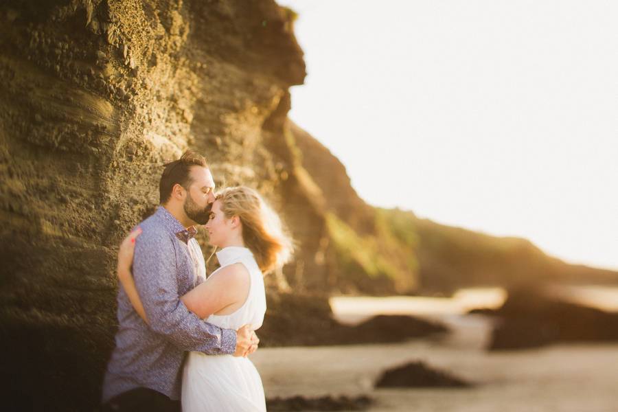 Beach Golden Hour Engagement Styled Shoot