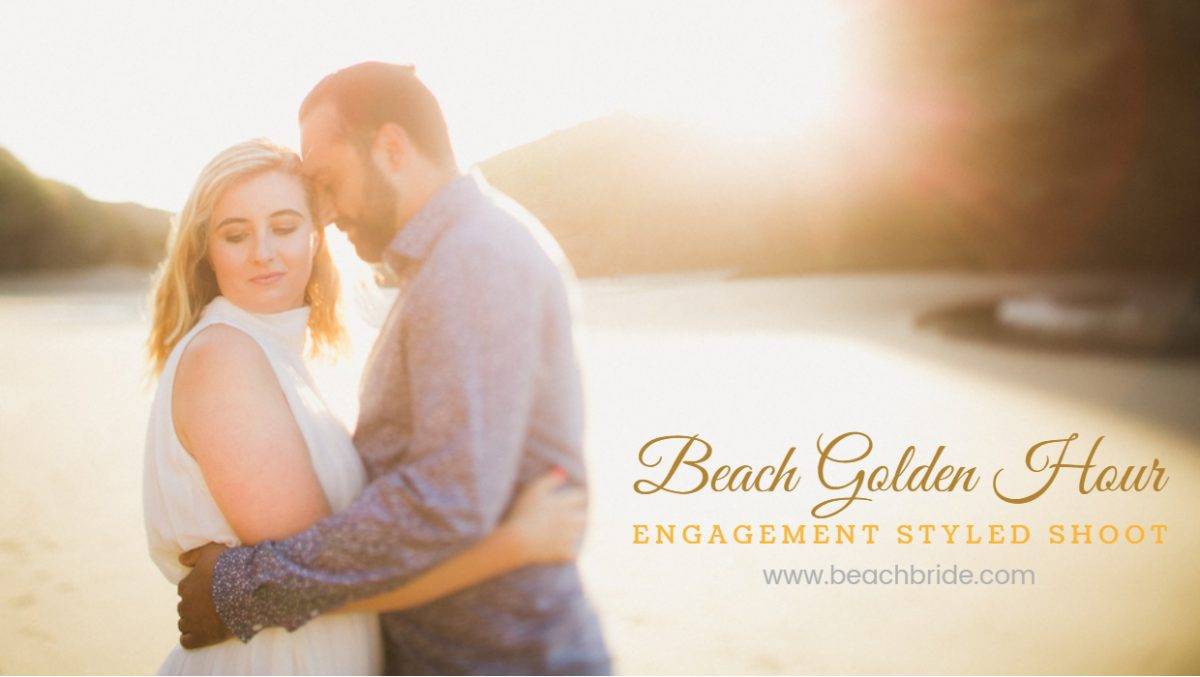Beach Golden Hour Engagement Styled Shoot