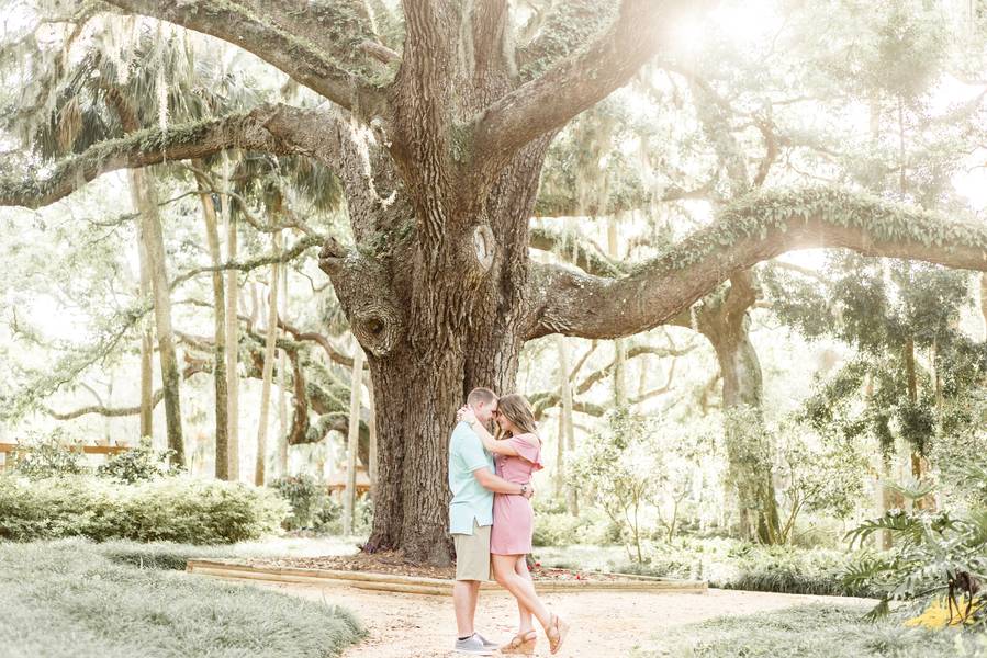 Palm Coast Garden Beach Engagement Session