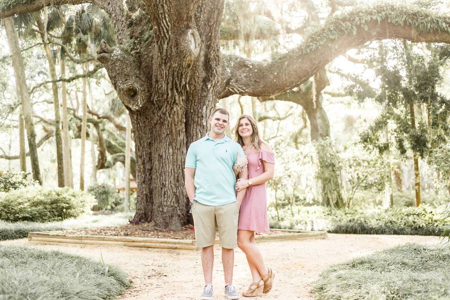 Palm Coast Garden Beach Engagement Session